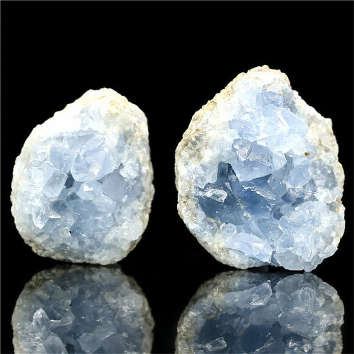 Decorazione con pietra preziosa curativa in geode di cianite naturale Olivenorma