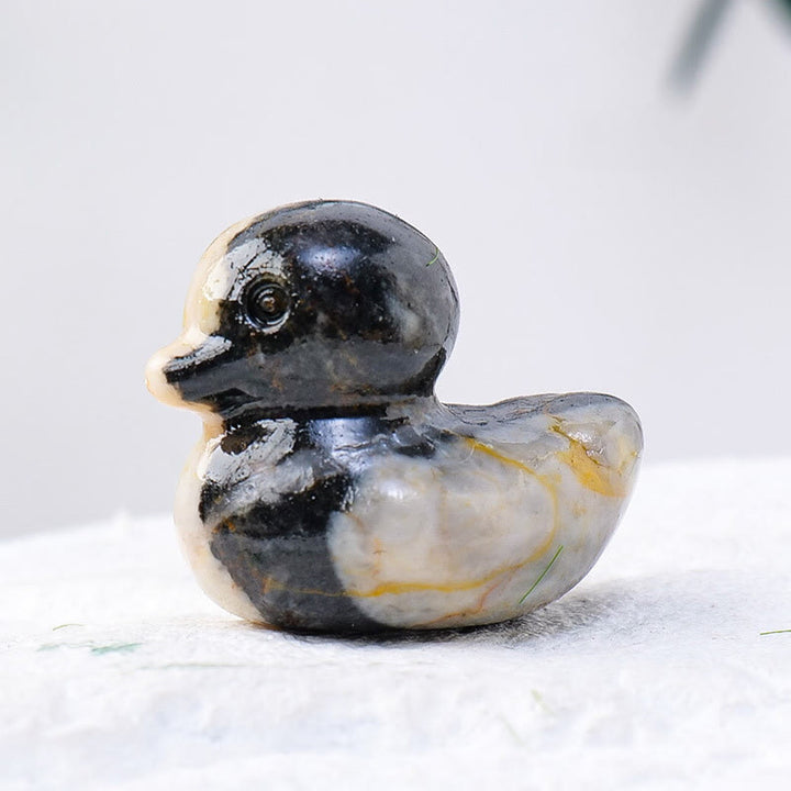 Olivenorma 1.2 pollici quarzo cristallo anatra intaglio decorazione pietra preziosa