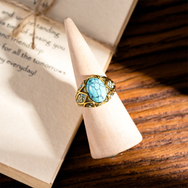 Anello Olivenorma Light Luxury Vintage Turchese