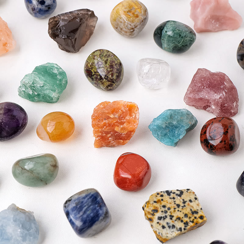 Olivenorma 24 Cristallo naturale Pietra grezza Bambini Scienza Gemma Decorazione 