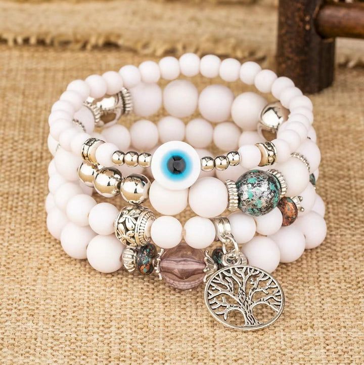 Olivenorma Bohemia Set di bracciali con perline Albero della vita 