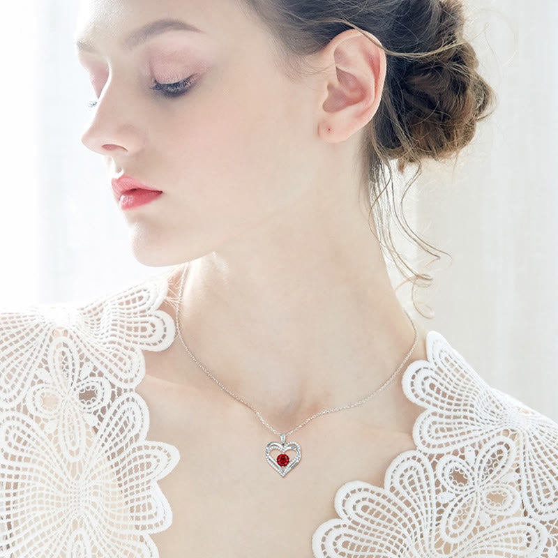 Olivenorma "Ti amo sempre e per sempre" – Collana con cuore e pietra portafortuna Forever Love - image 5