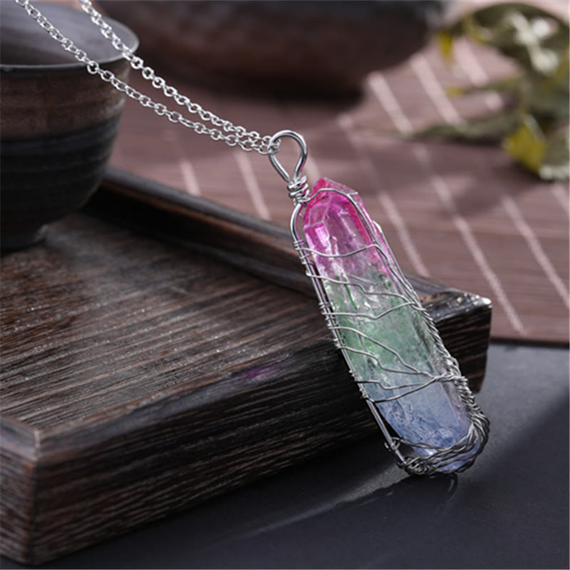 Olivenorma"Life Energy" - Collana di cristallo dell'albero della vita