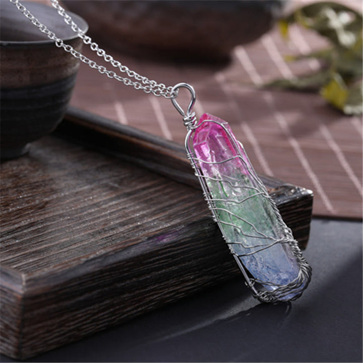 Olivenorma"Life Energy" - Collana di cristallo dell'albero della vita