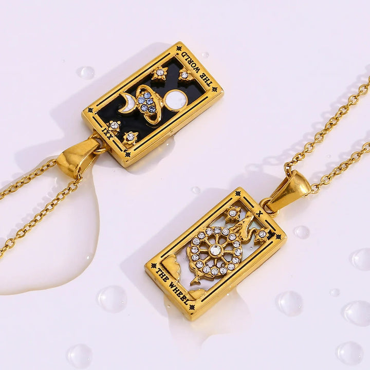 Olivenorma "Sun Lovers Star Moon" Tarocchi Collana Segno 
