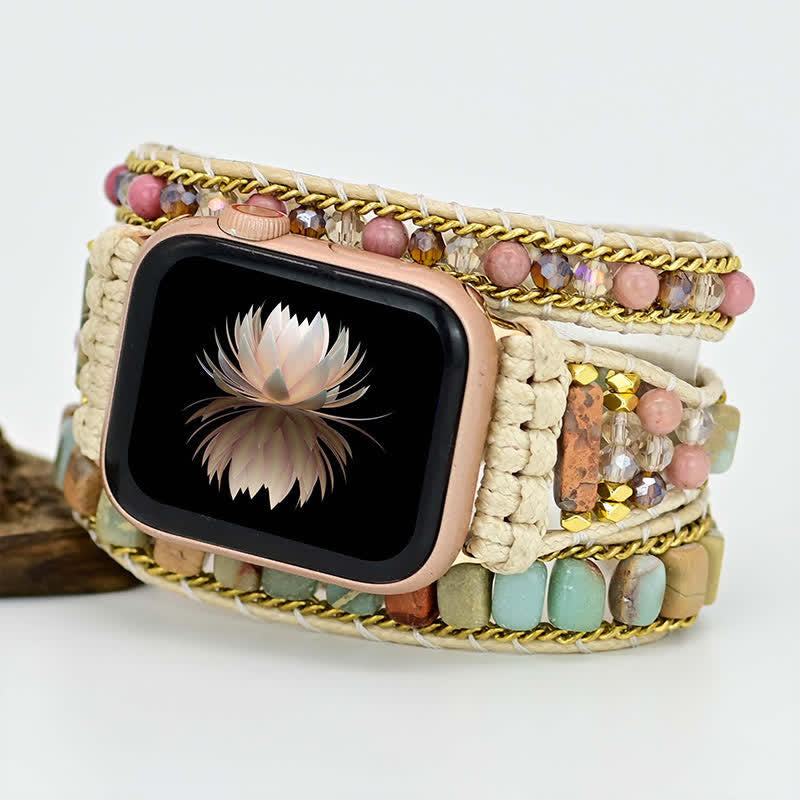 Cinturino avvolgente per Apple Watch Olivenorma Amazonite
