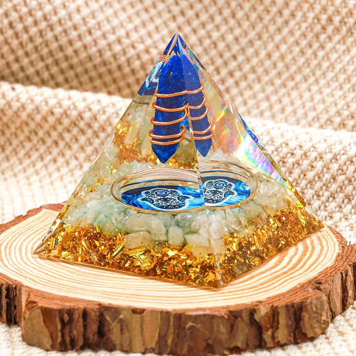 Olivenorma Lapislazzuli Pilastro Hamsa Energia Orgone Piramide 