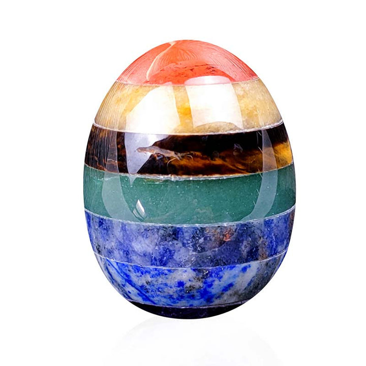Olivenorma Uovo di cristallo di spirito creativo del chakra di Pasqua