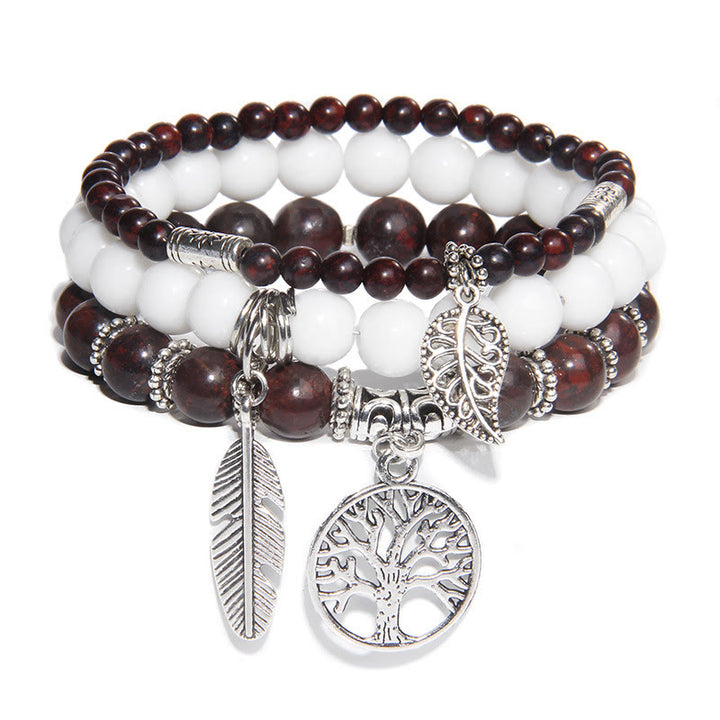 Olivenorma "Nature's Healing Moments" Set di bracciali Albero della vita da 3 pezzi 