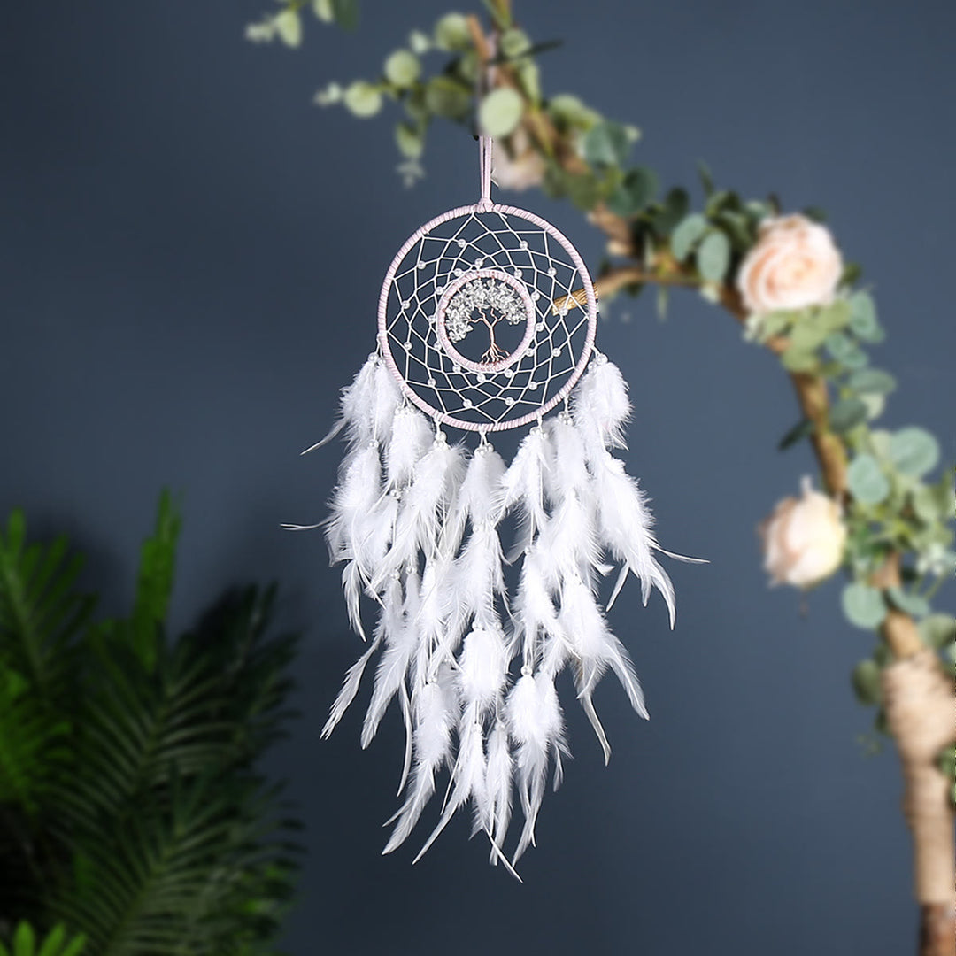 Olivenorma Albero della vita Sodalite blu Ghiaia Dream Catcher