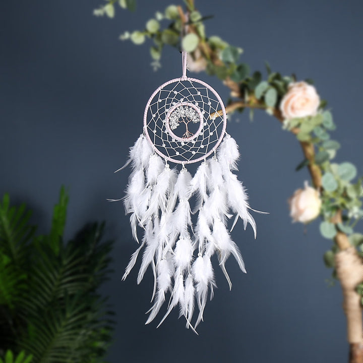 Olivenorma Albero della vita Sodalite blu Ghiaia Dream Catcher