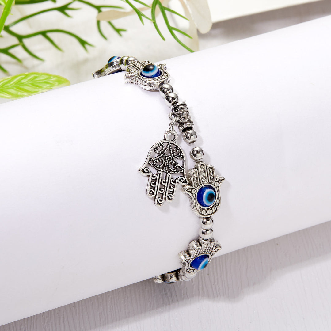 Olivenorma Evil Eye Hamsa Ciondolo Bracciale Zircone Epossidico