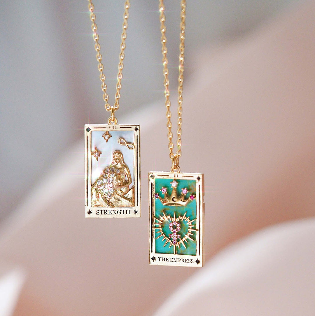Collana Olivenorma Zircone Oro Placcato Tarocchi Olio Goccia