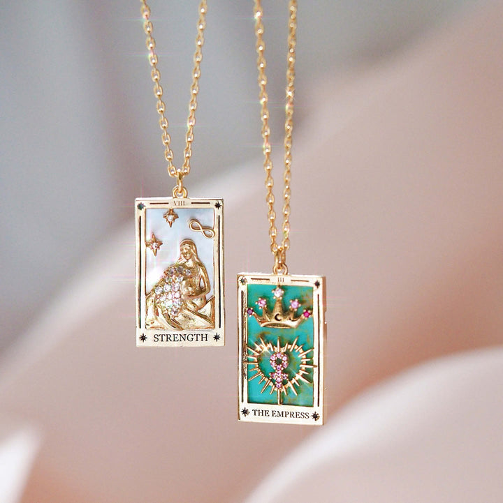 Collana Olivenorma Zircone Oro Placcato Tarocchi Olio Goccia