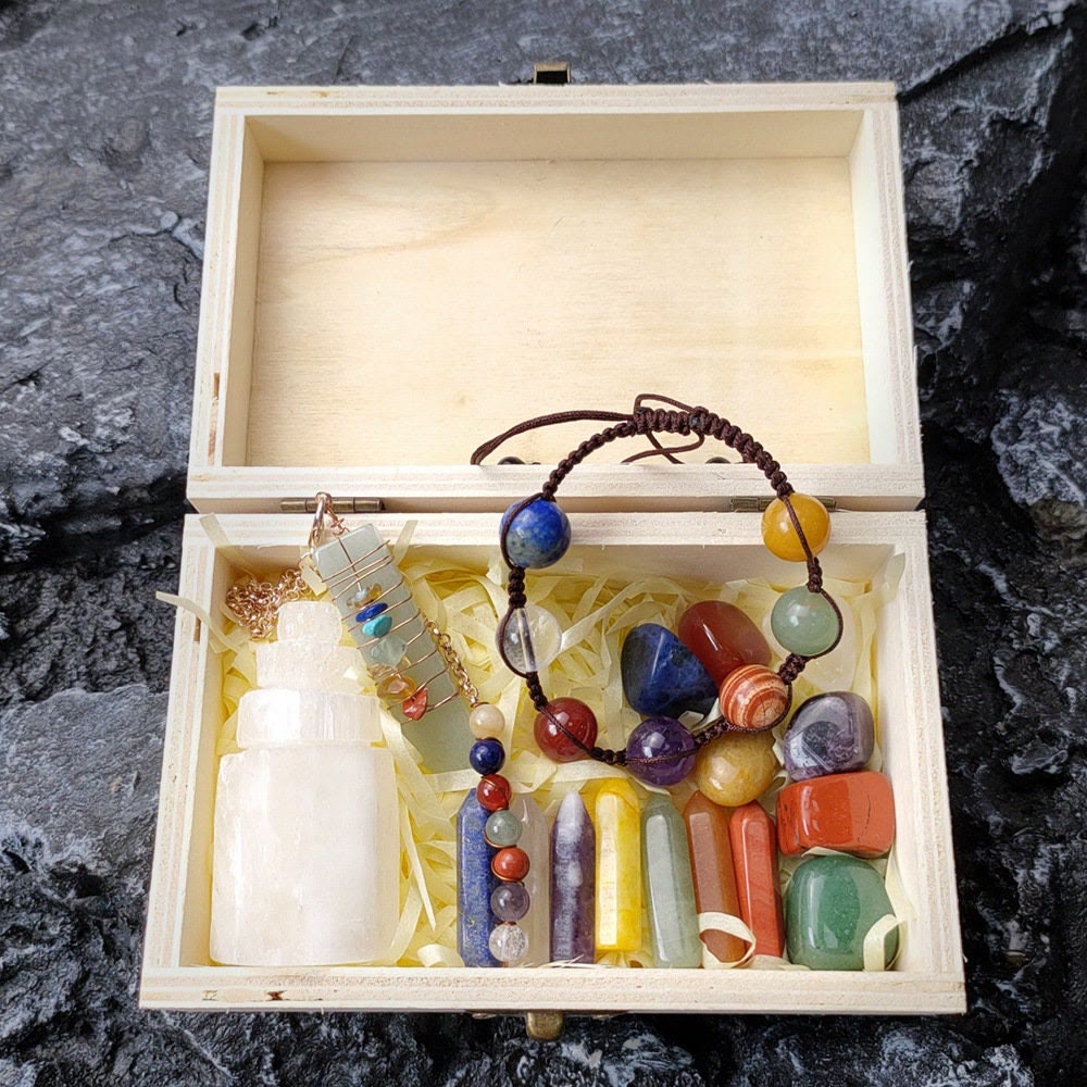 Olivenorma 17 pezzi Chakra Stone Crystal Set
