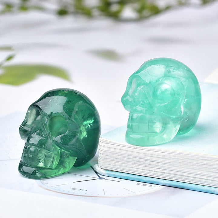Olivenorma Crystal Inciso Teschio Artigianato Decorazione Pietre Preziose