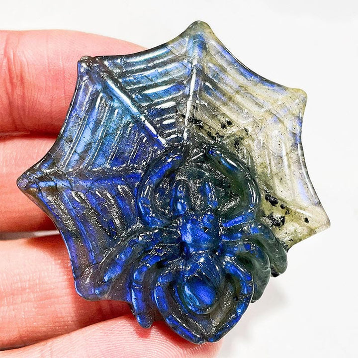 Ornamenti con faccia di luna in labradorite naturale Olivenorma , decorazione con pietre preziose 