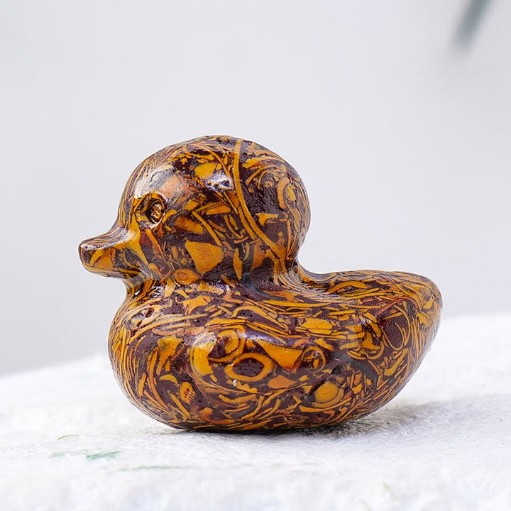 Olivenorma 1.2 pollici quarzo cristallo anatra intaglio decorazione pietra preziosa