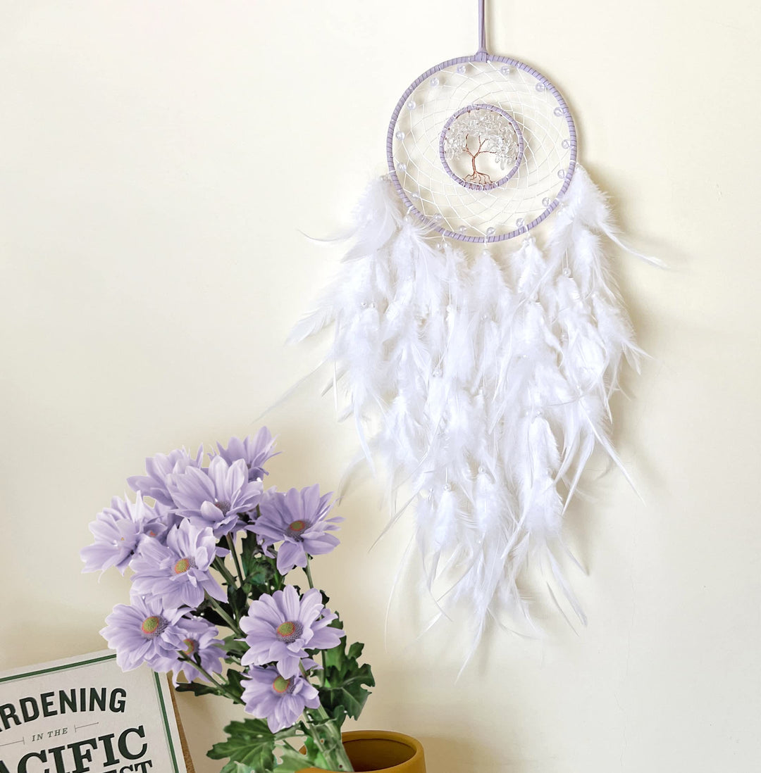 Olivenorma Albero della vita Sodalite blu Ghiaia Dream Catcher