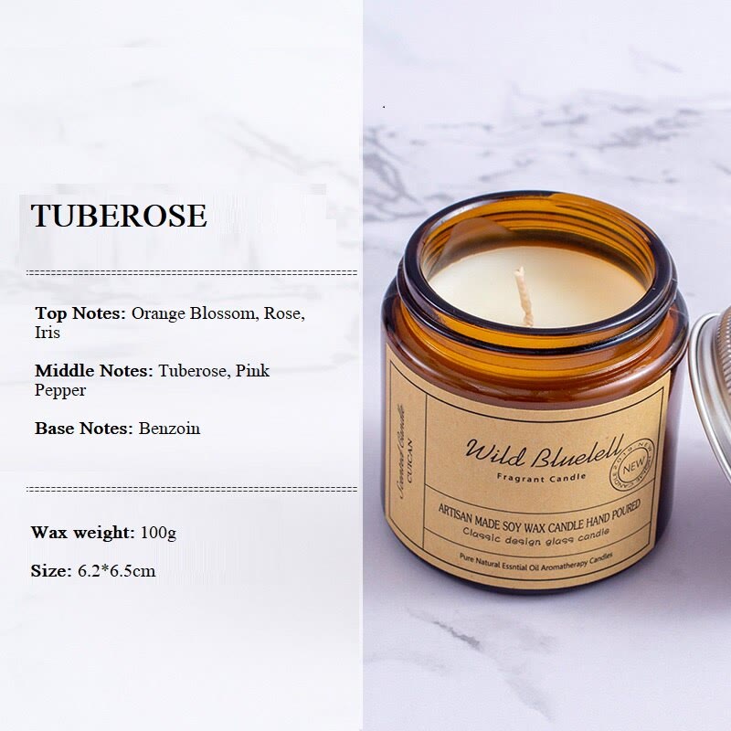 Candela profumata senza fumo Olivenorma in tazze di vetro per la casa