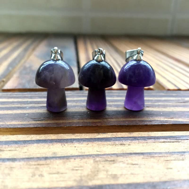 Collana di guarigione con design a fungo per l'intonazione spirituale Olivenorma 