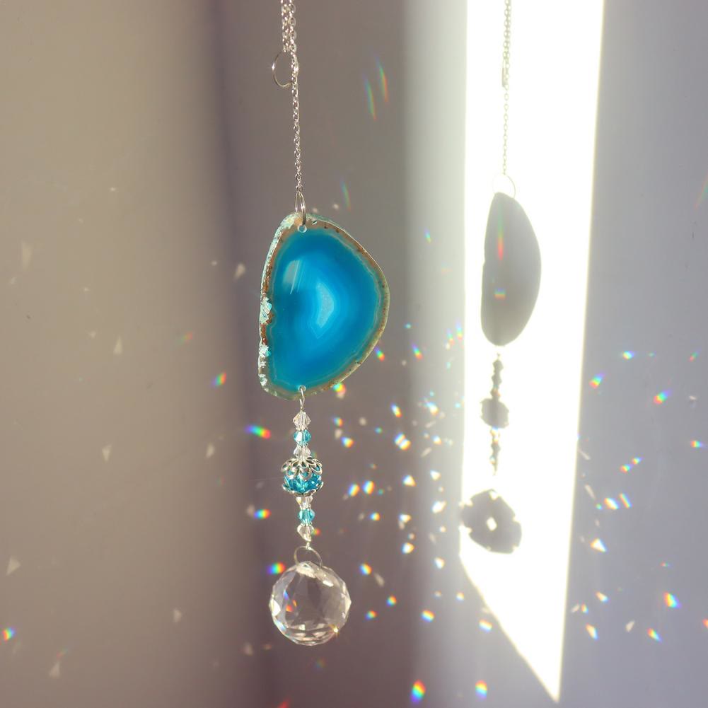 Olivenorma Campanello a vento in cristallo di sole con ciondolo appeso fatto a mano