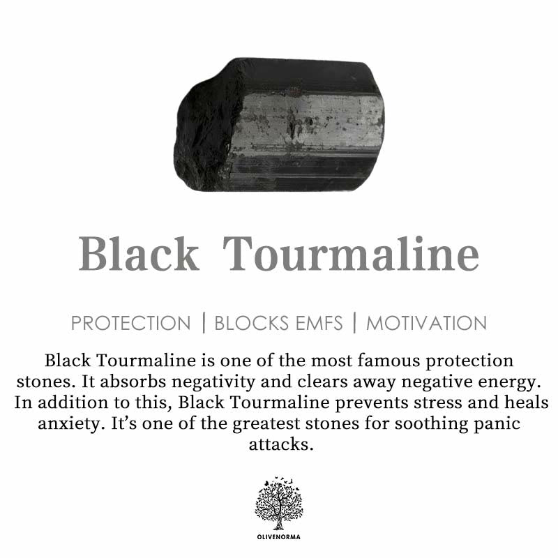 Bracciale lupo in tormalina nera 