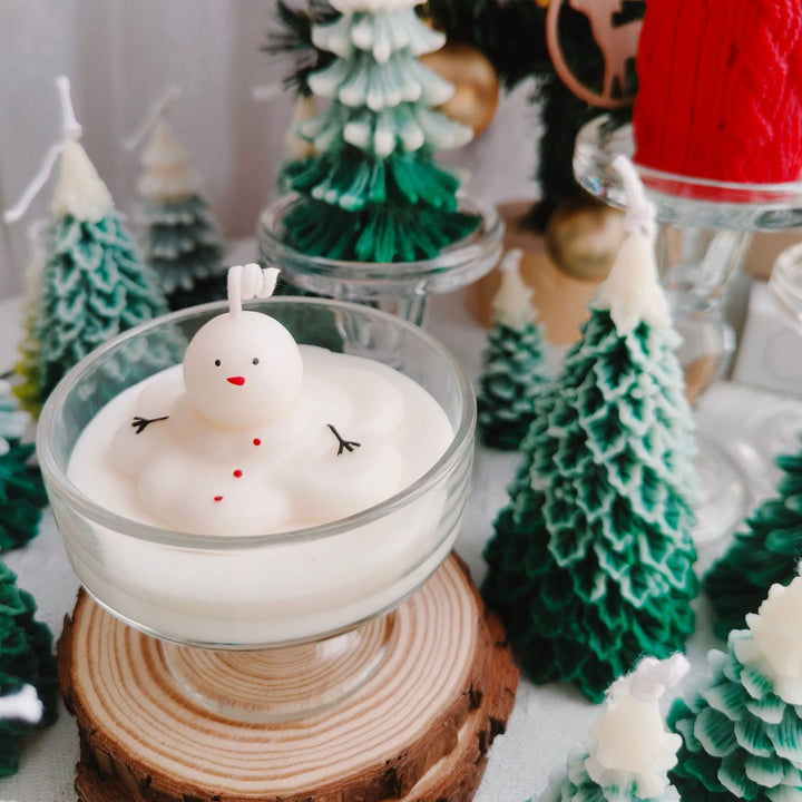 Olivenorma Natale Babbo Natale Pupazzo di neve Alce Tazza Candela