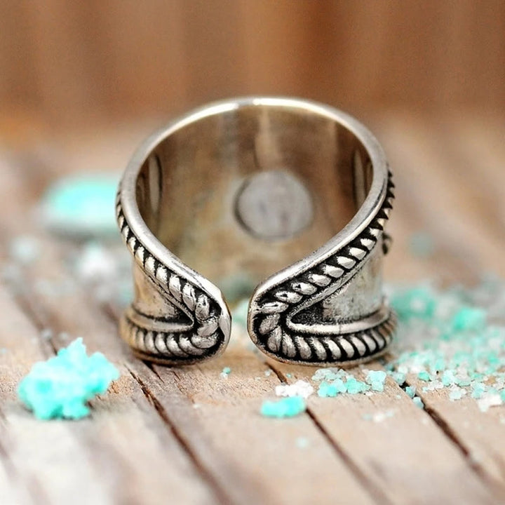 Olivenorma Boho Moon Anello in pietra di luna in argento sterling