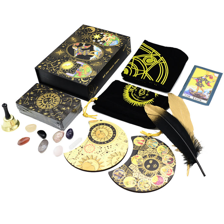 Olivenorma Kit completo Gold Foil Divinazione Box Set Mazzo di carte dei tarocchi