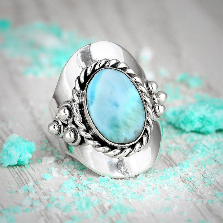 Olivenorma L'anello Larimar Boho per le donne