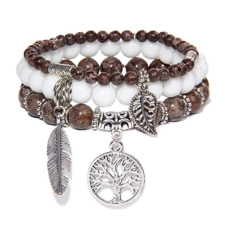 Olivenorma "Nature's Healing Moments" Set di bracciali Albero della vita da 3 pezzi 