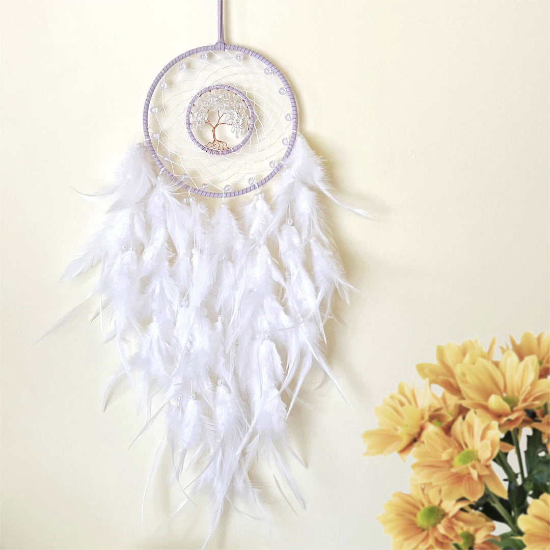 Olivenorma Albero della vita Sodalite blu Ghiaia Dream Catcher