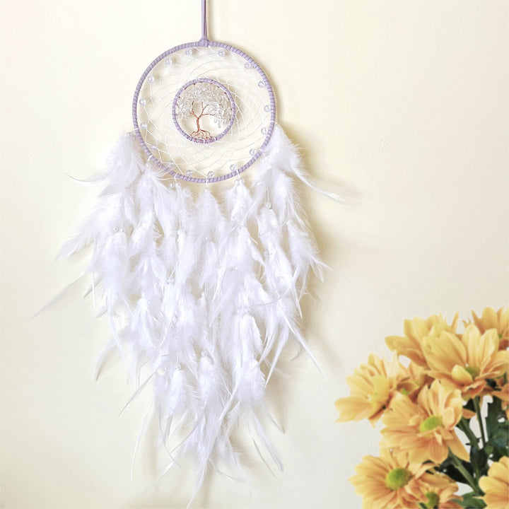 Olivenorma Albero della vita Sodalite blu Ghiaia Dream Catcher