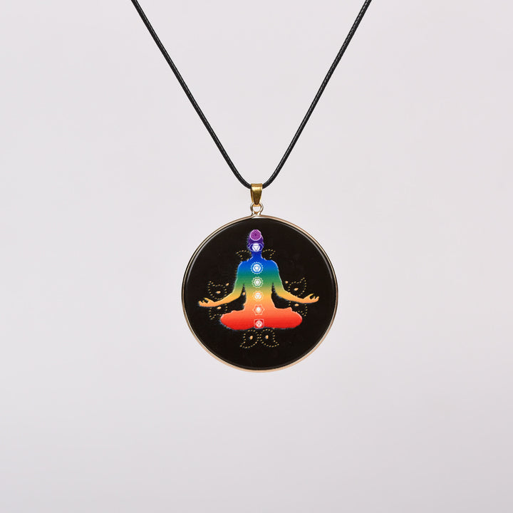 Collana Olivenorma Crystal Hamsa Chakra Albero della vita 