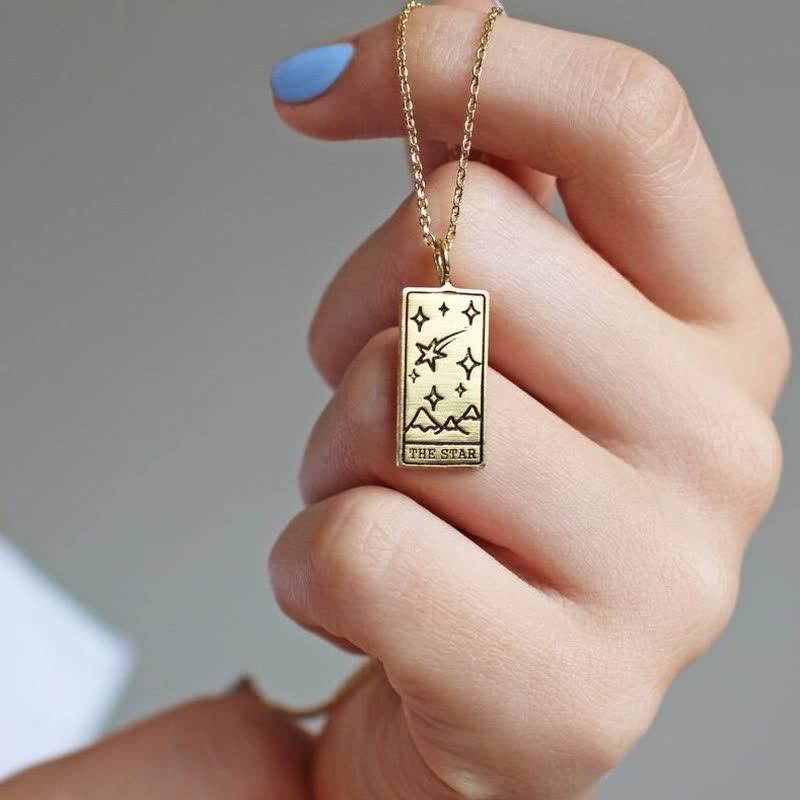 Collana vintage con tarocchi e fortuna Olivenorma