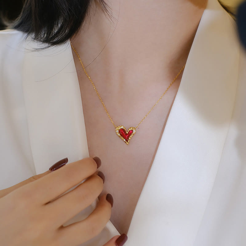 Olivenorma "Preference" - Collana creativa a forma di cuore irregolare