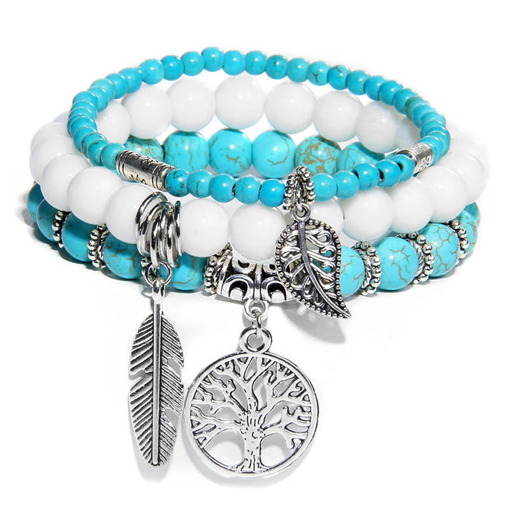 Olivenorma "Nature's Healing Moments" Set di bracciali Albero della vita da 3 pezzi 