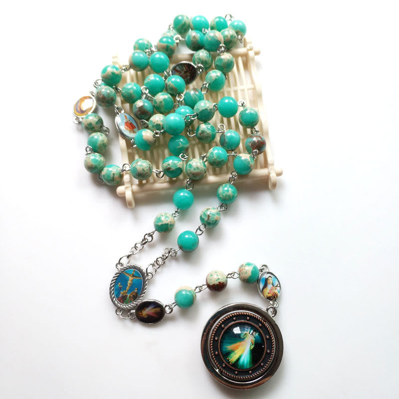 Collana Rosario della Misericordia della Vergine Maria dell'Imperatore Olivenorma