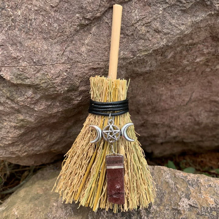 Olivenorma Mini Magic Broom Luna Stella Cristallo Ornamento