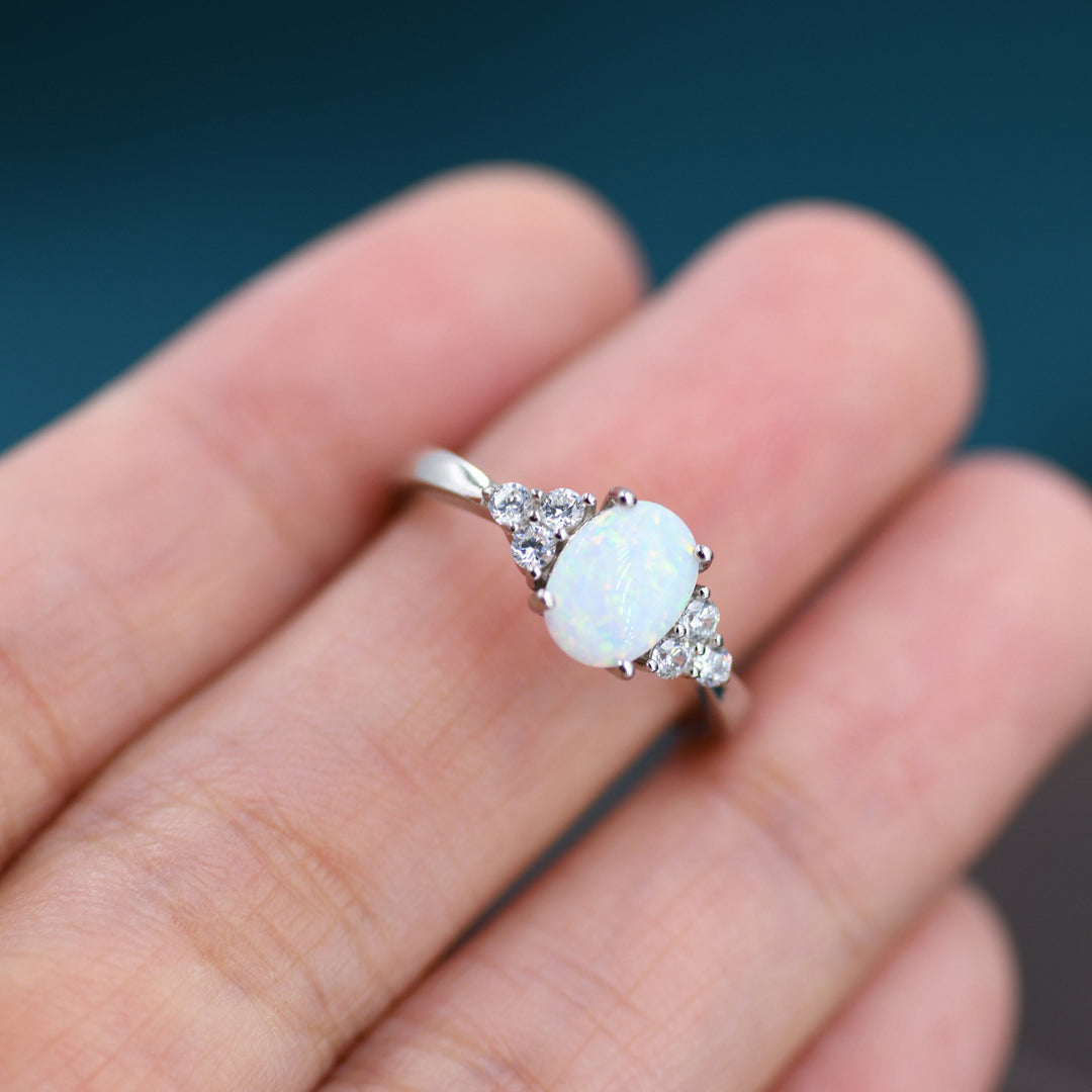 Anello Olivenorma Delicato Opale Ovale