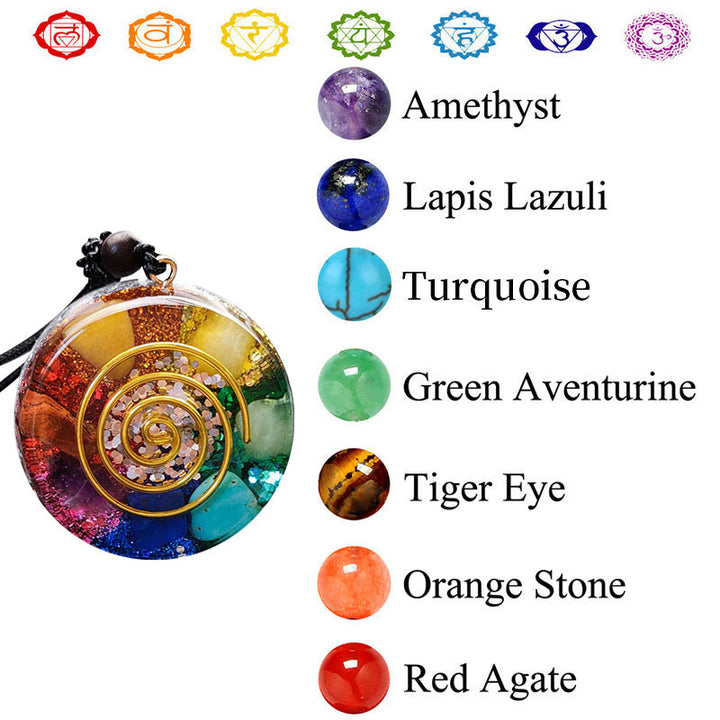 Collana di orgone chakra Olivenorma