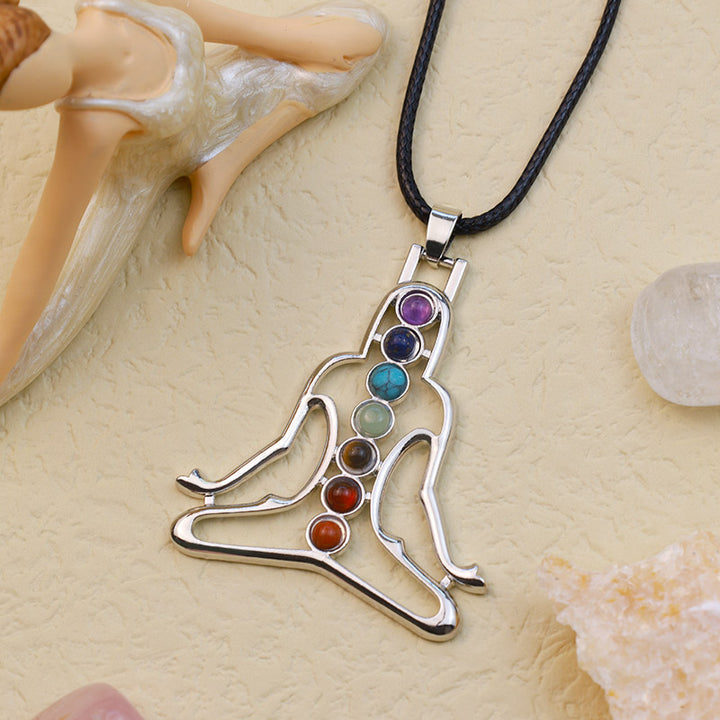 Collana di meditazione sui chakra Olivenorma