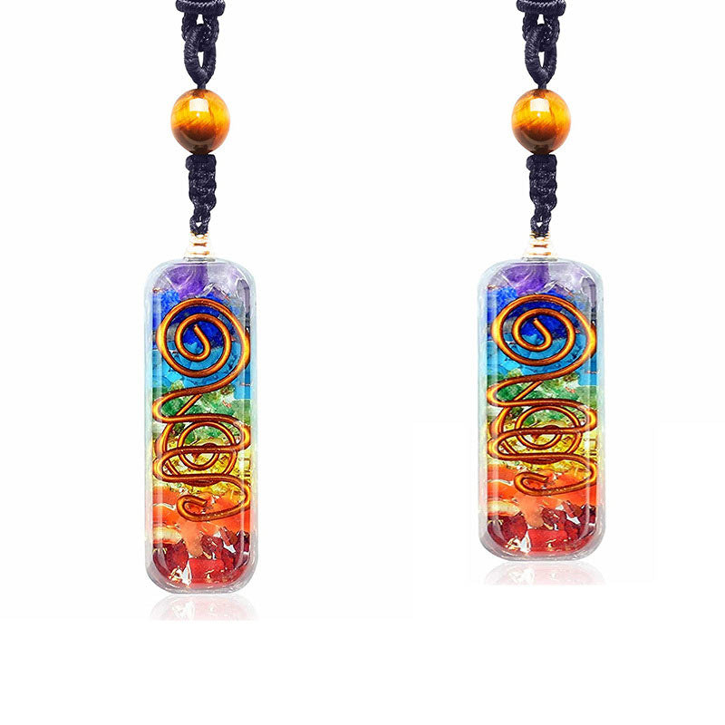 Collana di guarigione dei chakra con orgone Olivenorma