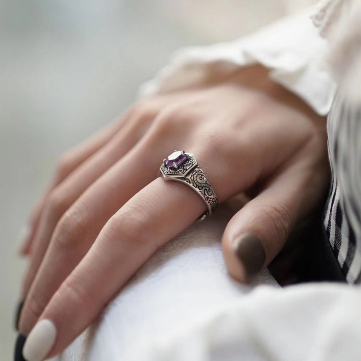 Anello Olivenorma Paisley Ametista