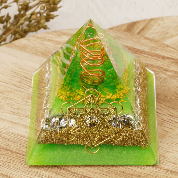 Olivenorma Green Life Cubo di Metatron Piramide Orgonica