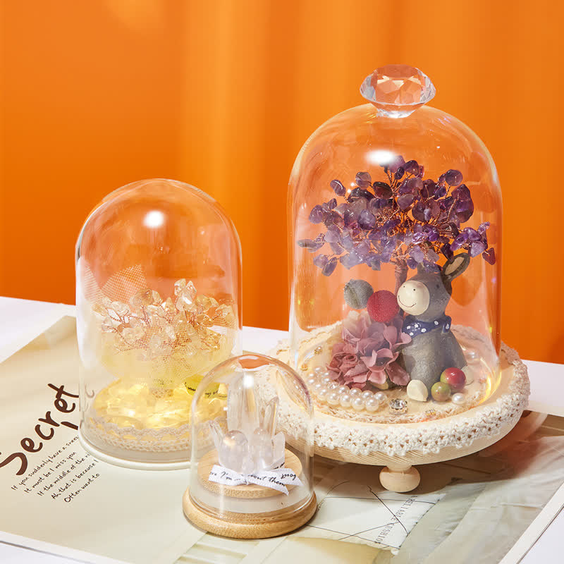 Copertura in vetro di cristallo naturale Olivenorma Decorazione per albero Feng Shui