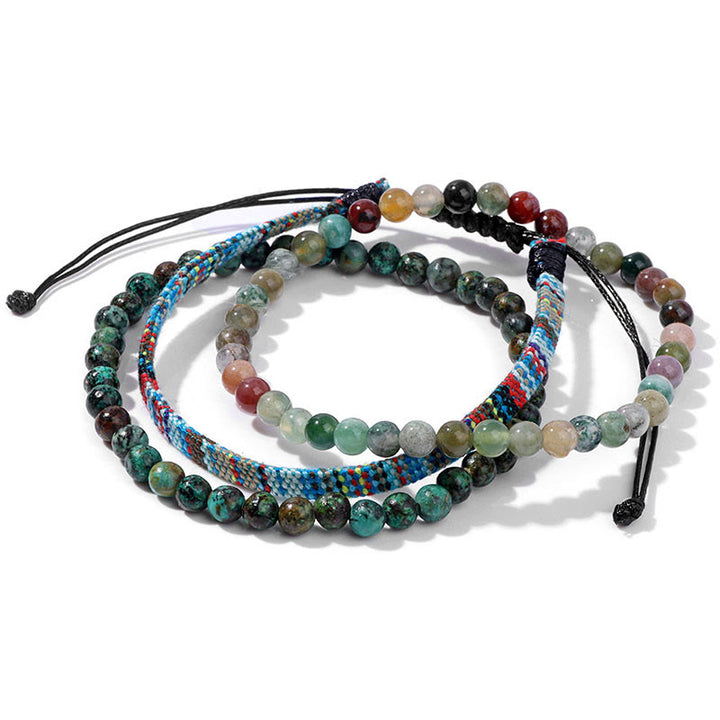 Olivenorma Bohemia Africa Bracciale in cristallo turchese