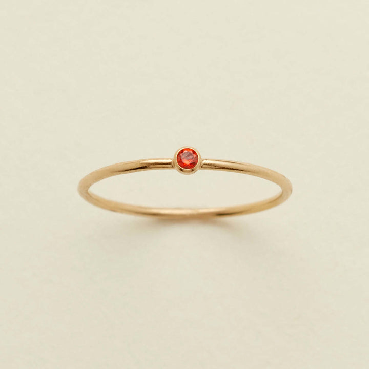Olivenorma Birthstone Anello sottile per la nascita di 12 mesi