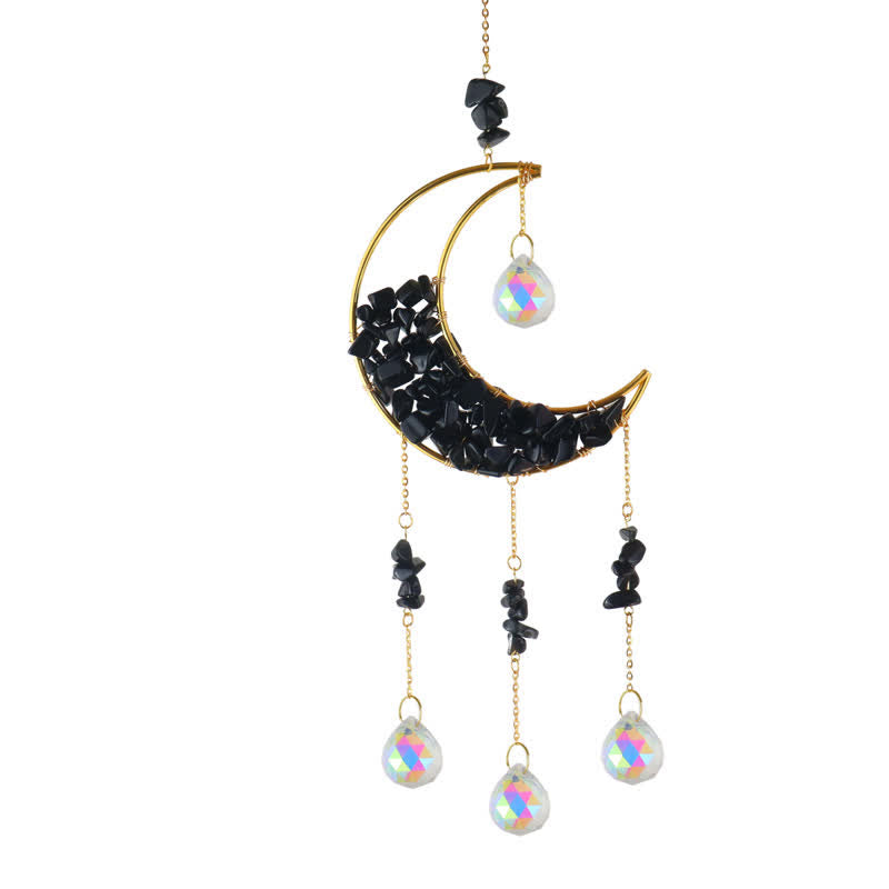 Olivenorma Moon Crystal Clessidra Campanello acchiappasole